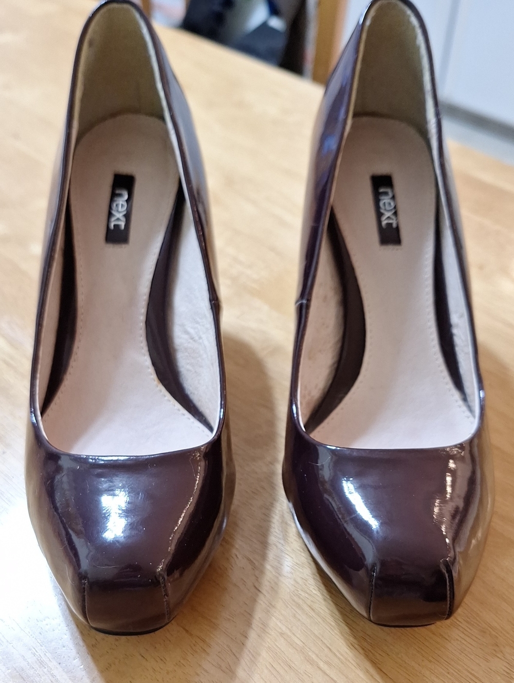 next Women's Patent Leather Pumps in Brown